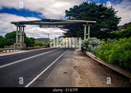 Great Ocean Road Sign Banque D'Images