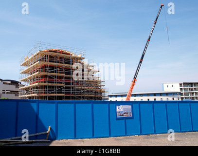 Nouveaux appartements en construction, Westward Ho !, Devon, UK 16/05/2014 Banque D'Images