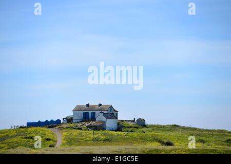 Île Penfret, une des îles Glénan (Anglais : Îles des Glénan ou l'Archipel des Glénan, Breton : Inizi Glenan) qui sont un archipel situé au large des côtes françaises. Finistère, Bretagne, France, 28.mai 2014. Photo : Frank May/photo alliance Banque D'Images