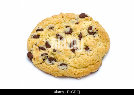 Chocolate Chip Cookie isolated on white Banque D'Images