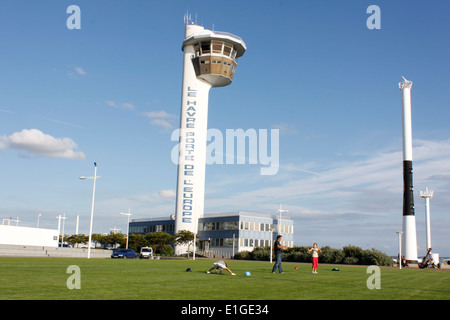 Phare, capitaine de la station du Havre, Seine-Maritime, Normandie, France. Banque D'Images