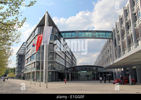 Allemagne : AUDI AG siège social à Ingolstadt . 2014/04/22 Banque D'Images