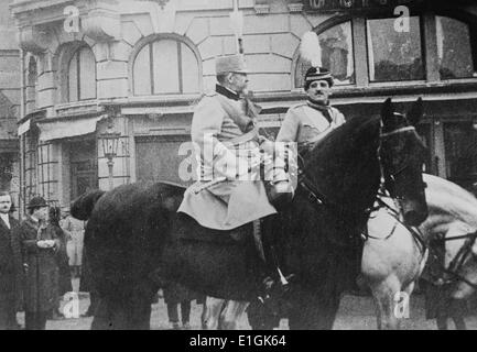 Alexander Je 1888 - 9 octobre 1934) le prince régent du royaume de Serbie, et plus tard un roi de Yougoslavie à partir de 1921-34 (avant 1929, le Royaume fut connu comme le Royaume des Serbes, Croates et Slovènes) Banque D'Images