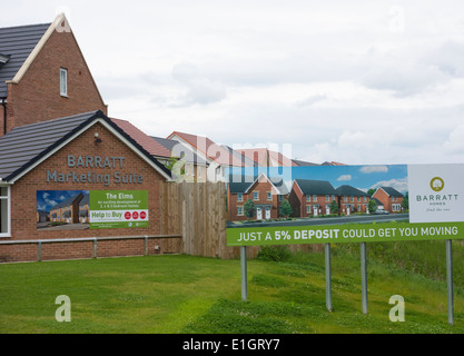 Barratt Homes development près de Stockton on Tees, Angleterre du Nord-Est. UK Banque D'Images