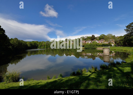 Réservoir d'Buckshole, Alexandra Park, Hastings, East Sussex, UK Banque D'Images