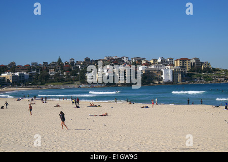 La plage de Bondi à Sydney sur une journée l'hiver Banque D'Images