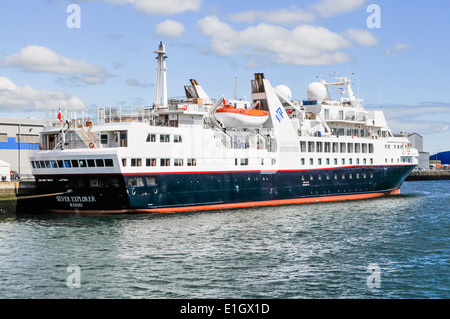 Silver Explorer expedition cruise liner de Silversea. Utilisé principalement en Norvège, Arctique, Pacifique Sud et l'Antarctique Banque D'Images