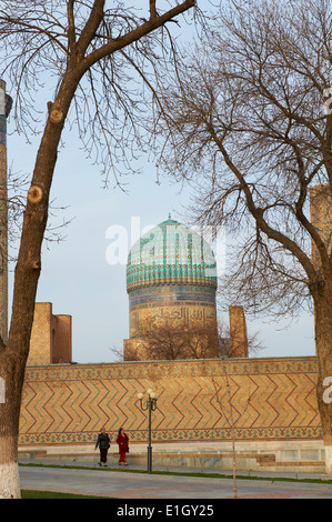 L'Ouzbékistan, Samarkand, Heriatge mondiale de l'Unesco, la mosquée Bibi Khanoum Banque D'Images