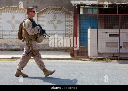 Le Corps des Marines des États-Unis. Eric Devine, un détachement de sécurité personnelle, membre de l'équipe affectée au Commandement régional (Sud-ouest), Banque D'Images