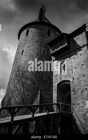 Castell Coch ou le Château Rouge est un 19e siècle château néo-gothique construit sur les vestiges d'un authentique fort du 13ème siècle Banque D'Images