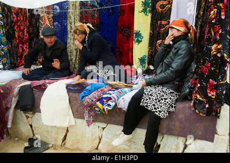 L'Ouzbékistan, village et marché hebdomadaire de Karchi Banque D'Images