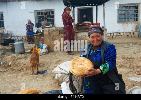 L'Ouzbékistan, village et marché hebdomadaire de Karchi Banque D'Images