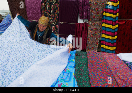 L'Ouzbékistan, village et marché hebdomadaire de Karchi Banque D'Images