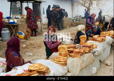 L'Ouzbékistan, village et marché hebdomadaire de Karchi Banque D'Images