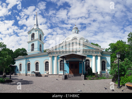 L'église de Smolensk icône de la Mère de Dieu dans le cimetière de Smolensk à Saint-Pétersbourg, Russie Banque D'Images