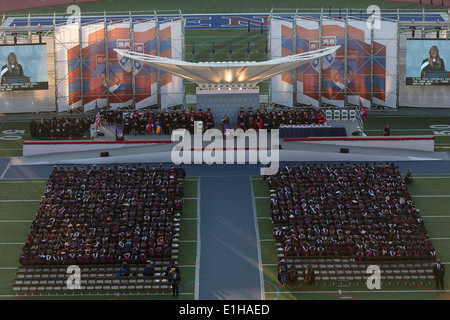 Cérémonie pour les étudiants en sciences humaines de l'Université de Pennsylvanie, Franklin Field Stadium, Philadelphie, USA Banque D'Images