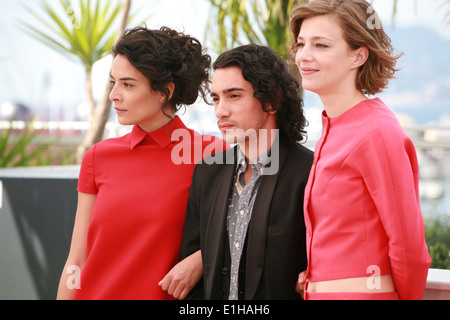 Nailia Harzoune, Rachid Youcef et Céline Sallette appel à la photo pour le film Geronimo, à la 67ème Festival du Film de Cannes Banque D'Images