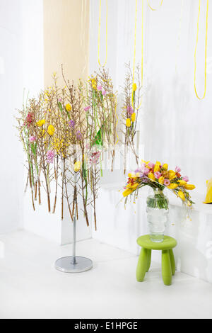 La floristique - beau concept floral. Design fleurs Art Banque D'Images