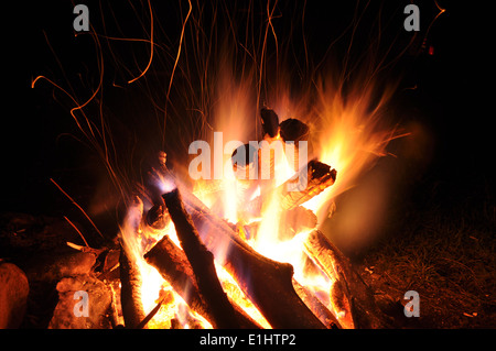 Feu de camp, Banque D'Images