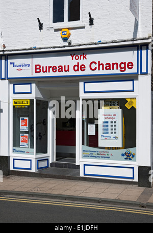 Bureau de change extérieur York North Yorkshire Angleterre Royaume-Uni GB Grande-Bretagne Banque D'Images