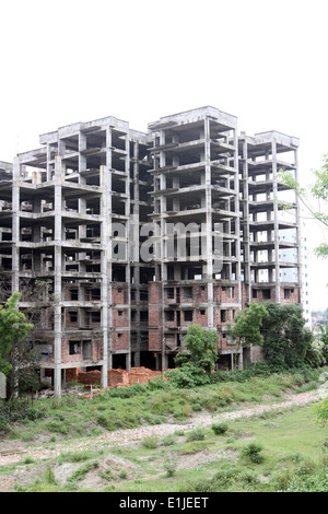 Dhaka 02 juin 2014. Bâtiment en construction à Dhaka. Banque D'Images