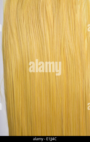 La texture des cheveux blond doré long, soft focus Banque D'Images