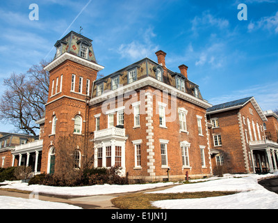 La communauté d'Oneida Mansion situé dans la région de Oneida, New York, maintenant un musée et lieu de rassemblement communautaire, jadis la résidence d'une secte religieuse Banque D'Images