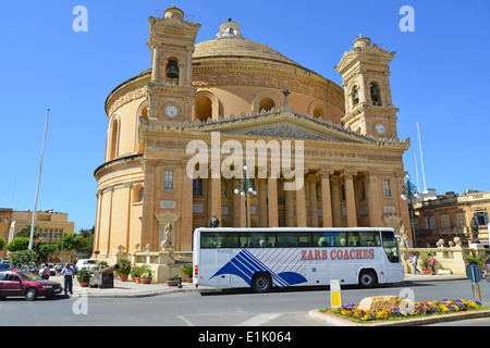 Église St Marija Assunta (dôme de Mosta), Mosta (Il-Mosta), District Nord, Malte Majjistral Région, République de Malte Banque D'Images