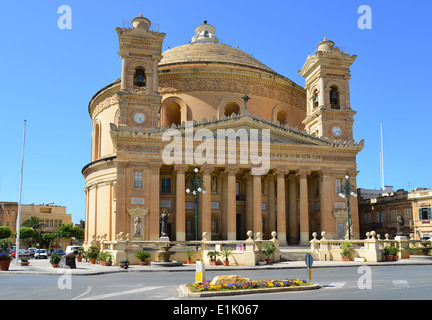 Église St Marija Assunta (dôme de Mosta), Mosta (Il-Mosta), District Nord, Malte Majjistral Région, République de Malte Banque D'Images