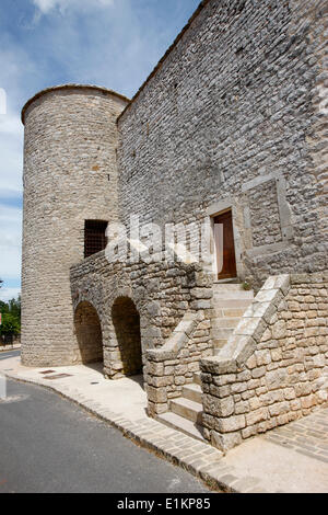 La Cavalerie village fortifié Banque D'Images