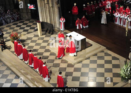 Prêtre ordinations à la cathédrale Notre-Dame de Paris Banque D'Images