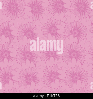 Seamless flower pattern Banque D'Images