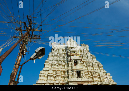 L'Inde, le Tamil Nadu, Rameswaram, Ramanatha Swami Banque D'Images