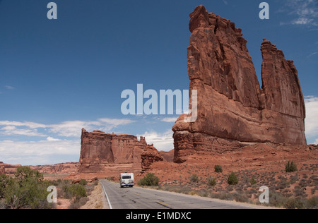 USA, Utah, Arches National Park, l'Orgue Banque D'Images