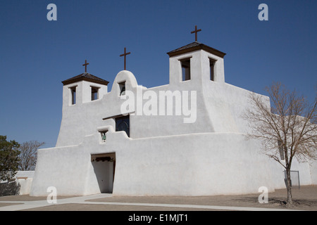 USA, Nouveau Mexique, isleta pueblo, Saint Augustin Mission, initialement construit en 1612 Banque D'Images