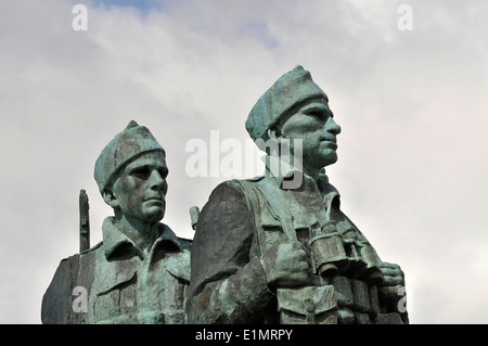 Hommage au Commando Spean Bridge près de Fort William. Banque D'Images