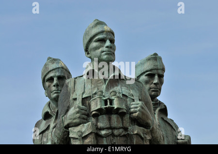 Hommage au Commando Spean Bridge près de Fort William. Banque D'Images