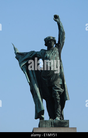 Monument de guerre soviétique par le sculpteur tchèque Vincenc Makovsky au carré morave à Brno, République tchèque. Banque D'Images