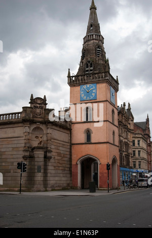 La Tron Kirk clocher de l'Église et clocher de la ville marchande Trongate près de Glasgow contre l'Ecosse Banque D'Images