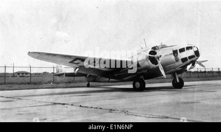 Le Lockheed Hudson, capturé dans la collection Charles M. Daniels, était un bombardier léger et un avion de reconnaissance américano-britannique largement utilisé pendant la IIe Guerre mondiale. Le Hudson a joué un rôle vital dans la guerre anti-sous-marine et les missions de patrouille maritime. Banque D'Images