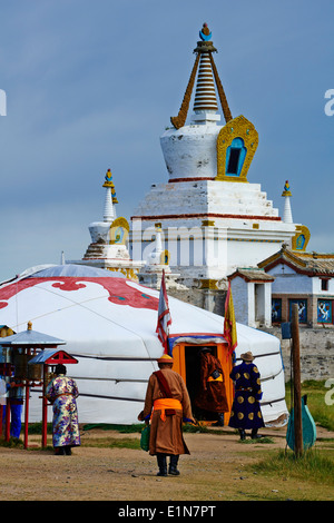 La Mongolie, l'Övörkhangaï, Kharkhorin, Monastère de Erdene Zuu, vallée de l'Orkhon, Unesco world heritage Banque D'Images