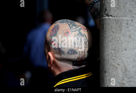 Brighton Sussex Royaume-Uni - des centaines de skinheads de tout le pays profitent du week-end annuel Great skinhead Reunion Banque D'Images