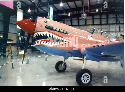 Curtiss P-40N Air Museum, Kalamazoo, MI Banque D'Images