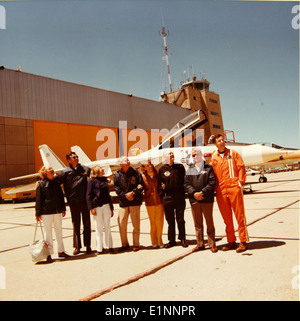 Cette image, qui fait partie de la collection spéciale Barbara Kibbee Jayne, montre le F-14 Tomcat (BuNo 160395). Cet avion a été testé avec le moteur Pratt & Whitney TF30 et a fait partie de la flotte de la Navy pendant de nombreuses années. Banque D'Images