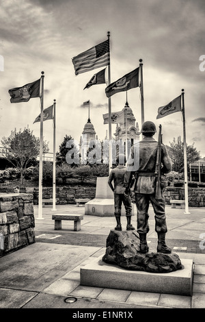 Monument de la guerre de Corée à Worcester, Massachusetts Banque D'Images