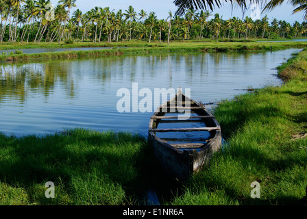 Belle Kerala Backwaters Inde Banque D'Images