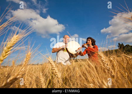 Chavouot (semaines) fête juive de la récolte des céréales et des produits agricoles Banque D'Images