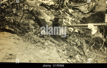 Le Tremaine Humming Bird, piloté par George D. Covell, s'est écrasé tragiquement pendant la Dole Air Race. L'accident, impliquant des avions de la Pacific Aircraft Company, marque un incident fatal dans l'histoire de la course. Banque D'Images