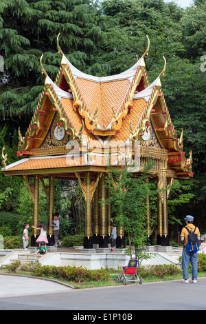 Le pavillon thaï au Zoo de Ueno, Tokyo, Japon Banque D'Images