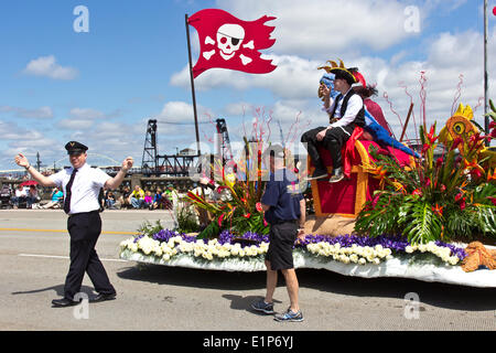 Portland, Oregon, USA. 07Th Juin, 2014. Rose Festival parade annuelle dans le centre-ville le 7 juin 2014 : Crédit d'éditoriaux/Alamy Live News Banque D'Images